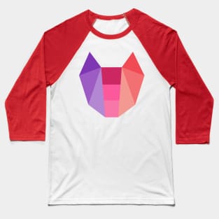 Geometric Cat Baseball T-Shirt